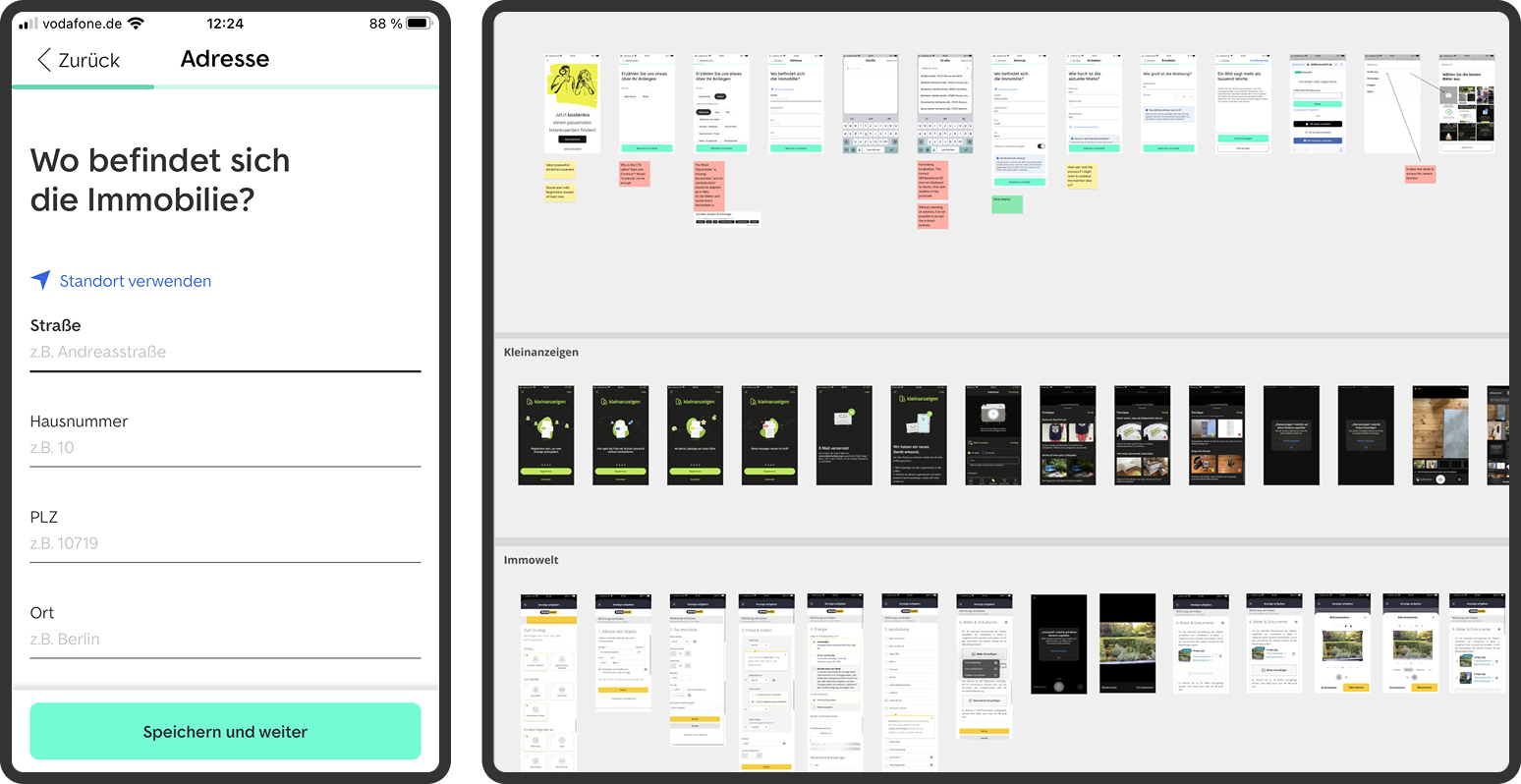 Create listing flow on mobile